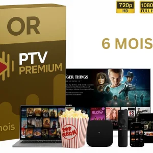 Abonnement IPTV Premium 6 Mois Pack Or